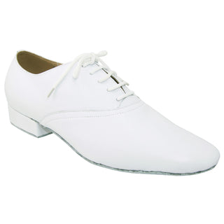 San Diego Mens Soft Beige, Black or White Leather Dance Shoe with 1" Heel