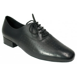 New York Mens Beige, Brown or Black Leather Dance Shoe with 1" Heel