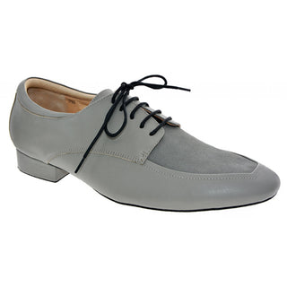 Granada Mens Grey Leather and Suede Dance Shoe