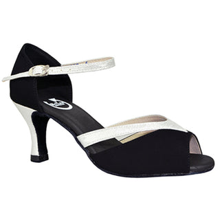 Daniella Black and Silver Ladies Dance Shoe 2" or 2.5" Heel