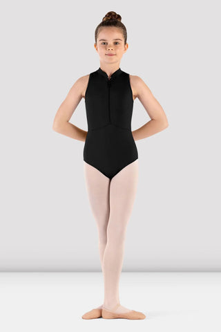 Girls Rosey Zip Front Leotard CL9265
