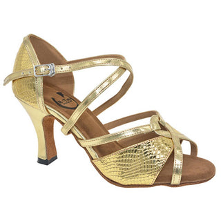 Sandra Black, Gold or Silver Ladies Dance Shoe with 2.5" or 3" Heel