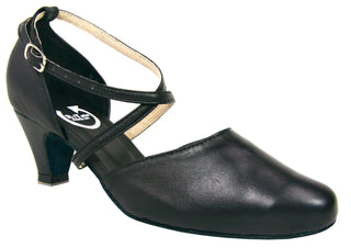 Cheryl Black or Charcoal Glitter Ladies Dance Shoe 2", 2.5" or 3" Heel
