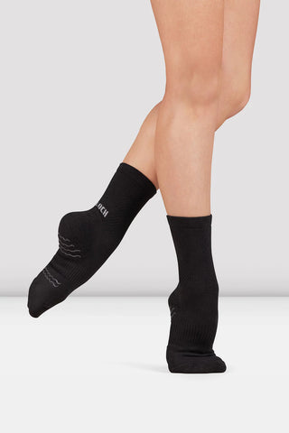 Blochsox Crew Length Black Dance Socks