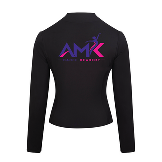 AMK Dance Academy Silky Full Zip Jacket with Thumb Holes