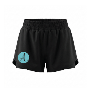 Arabesque Silky Ladies Dance 2-in-1 Layered Dance Short