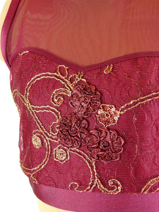 Burgundy lyrical two piece