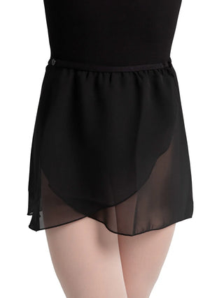 Capezio Adult Chiffon Wrap Skirt CAD800 - Black