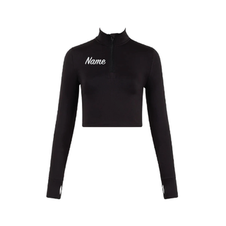 Center Stage School of Dance 1/2 Zip Silky Crop Jacket