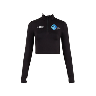 Focal Pointe Dance Company 1/2 Zip Long Sleeve Crop Top