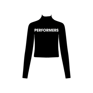 Performance Team Focal Pointe Dance Company 1/2 Zip Long Sleeve Crop Top
