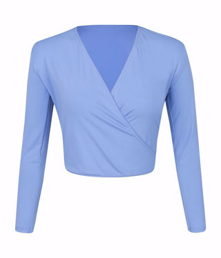 Freed Powder Blue Alycia Cross Over Cardigan