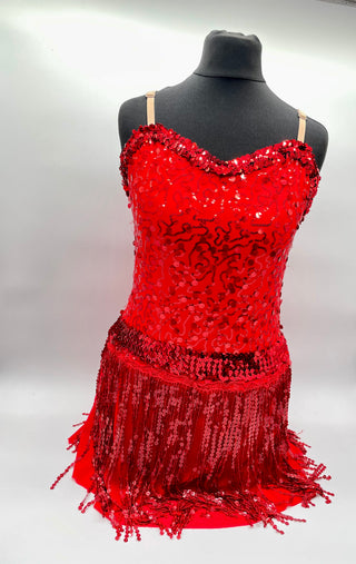 Red Sequin/ Tassel Costume