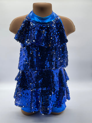 Blue Sequin One Piece - New