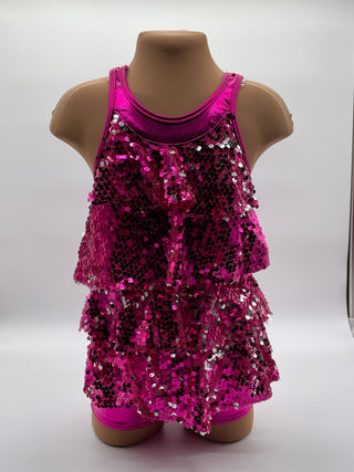 Pink Sequin One Piece - New