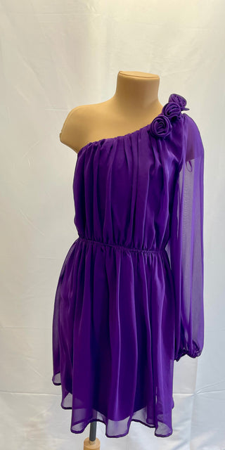 Purple Asymmetric Dress