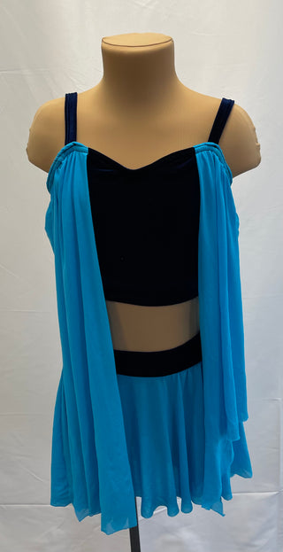 Blue Two Piece