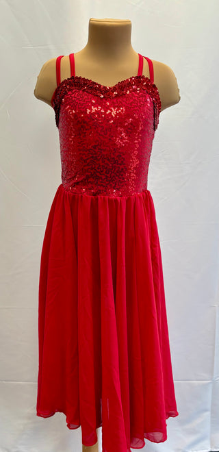 Ruby Red Sequin Dress