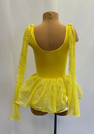 Yellow and Silver Sparkle Dress