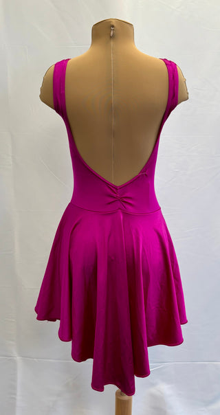 Hot Pink Low Back Dress