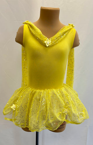 Yellow and Silver Sparkle Dress