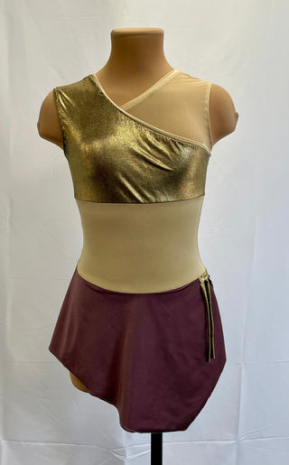 Gold And Brown 'Greek' Style Dress (Copy)