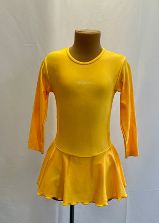 Yellow glitter dress