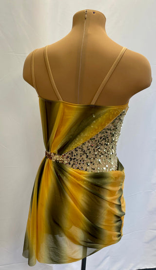 Gold And Green 'Greek' Style Dress