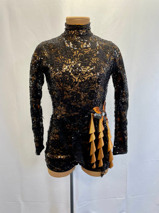 Black and Gold Unitard