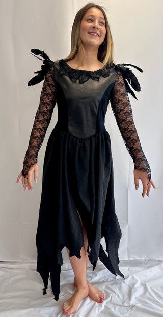 Black Feather Dress