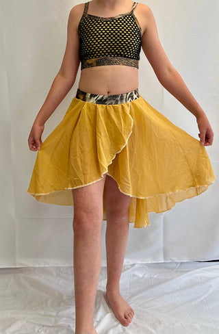 Gold Animal Print Two Piece