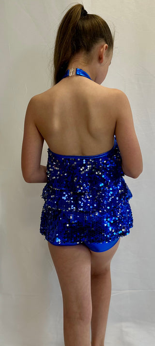 Blue Sequin One Piece - New