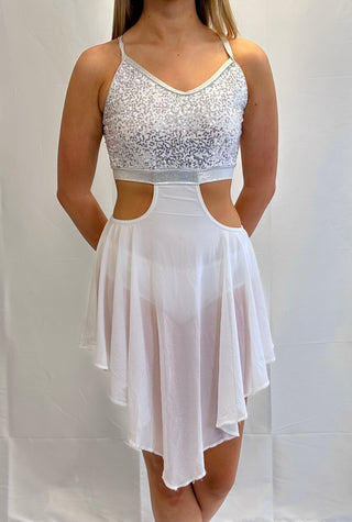 White Cut Out Lyrical Dress
