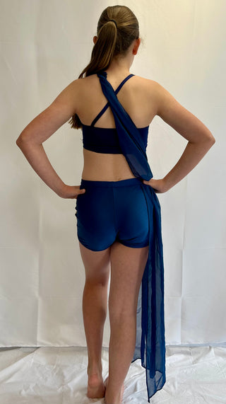 Blue Two Piece Lyrical Costume