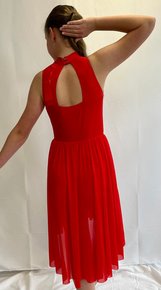 Red Lyrical Dress - New