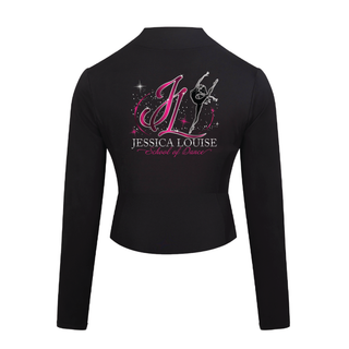 Jessica Louise School of Dance Silky Full Zip Crop Jacket