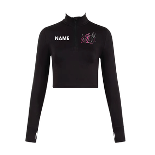 Jessica Louise School of Dance Silky Half Zip Crop Jacket