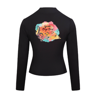 Lyness Stage School Silky Half Zip Crop Jacket