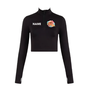 Lyness Stage School Silky Half Zip Crop Jacket