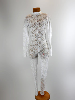 White Lace Bodysuit