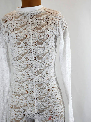 White Lace Bodysuit