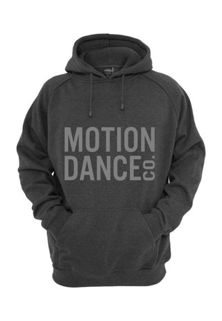 Motion Dance Black Overhead Hoodie - Grey Logo
