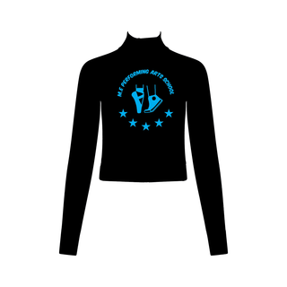 M.E Performing Arts 1/2 Zip Long Sleeve Crop Top