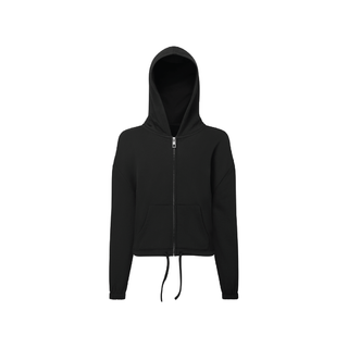 Prestige Cropped Zip-Up Hoodie - Full Back Logo
