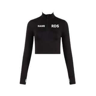 Repertoire Walsall 1/2 Zip Long Sleeve Crop Top