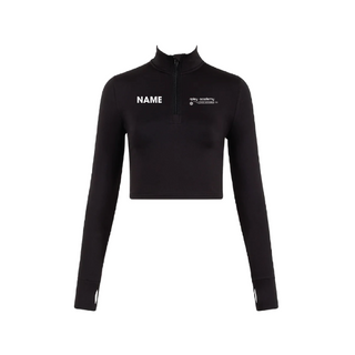 Ripley Academy of Drama 1/2 Zip Long Sleeve Crop Top