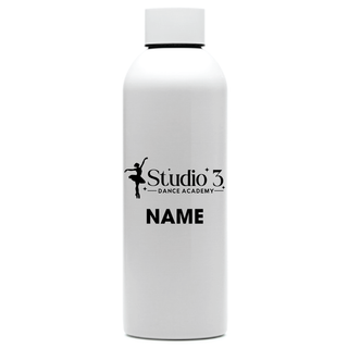 Studio 3 Dance Academy Water Bottle - White