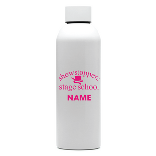 Showstoppers Stage School Water Bottle - White