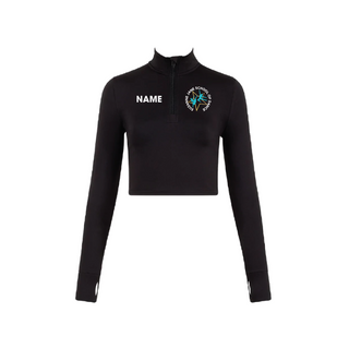 Suzanne Jane School of Dance 1/2 Zip Long Sleeve Crop Top