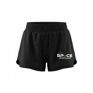 Space Dance Studios Silky Ladies Dance 2-in-1 Layered Dance Short